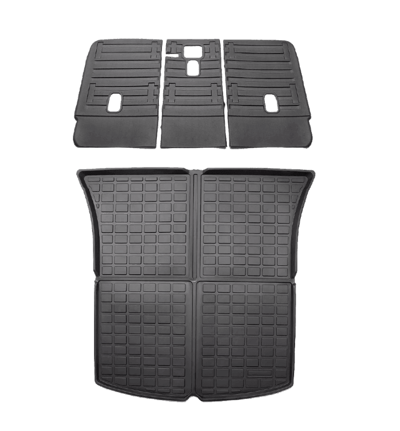 2020-2023 Tesla Model Y Rear Trunk & Second Row Seats Back Cover Mats Set (5 Seater) - WooEV
