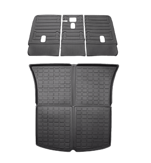 2020-2023 Tesla Model Y Rear Trunk & Second Row Seats Back Cover Mats Set (5 Seater) - WooEV