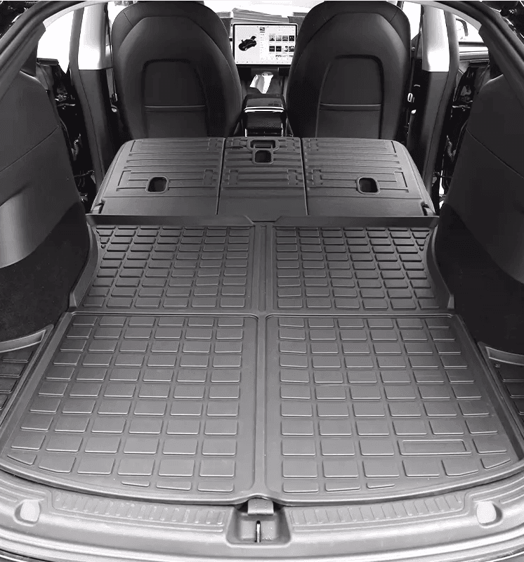 2020-2023 Tesla Model Y Rear Trunk & Second Row Seats Back Cover Mats Set (5 Seater) - WooEV