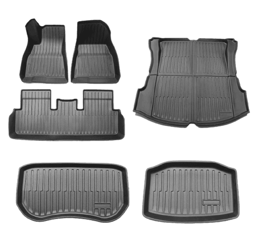 2021-2023 Tesla Model 3 Floor Mats Full Set - WooEV