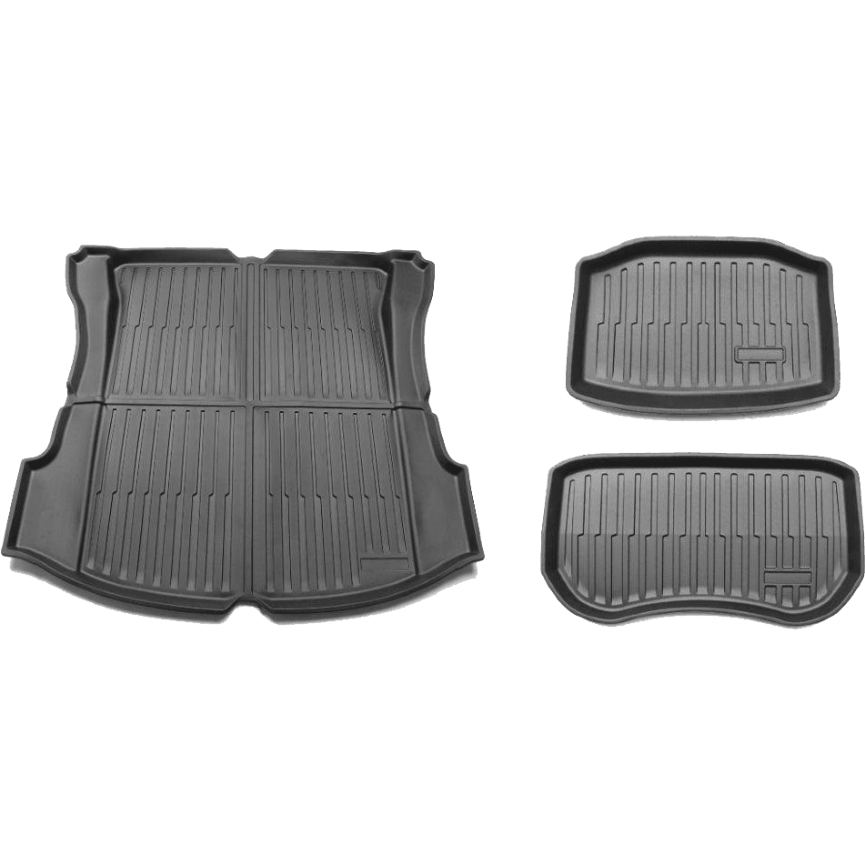 2021-2023 Tesla Model 3 Rear Trunk & Trunk Well & Front Trunk Mats Set - WooEV