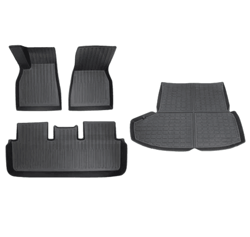 2021-2023 Tesla Model S Floor Mats & Rear Trunk Mat Set - WooEV
