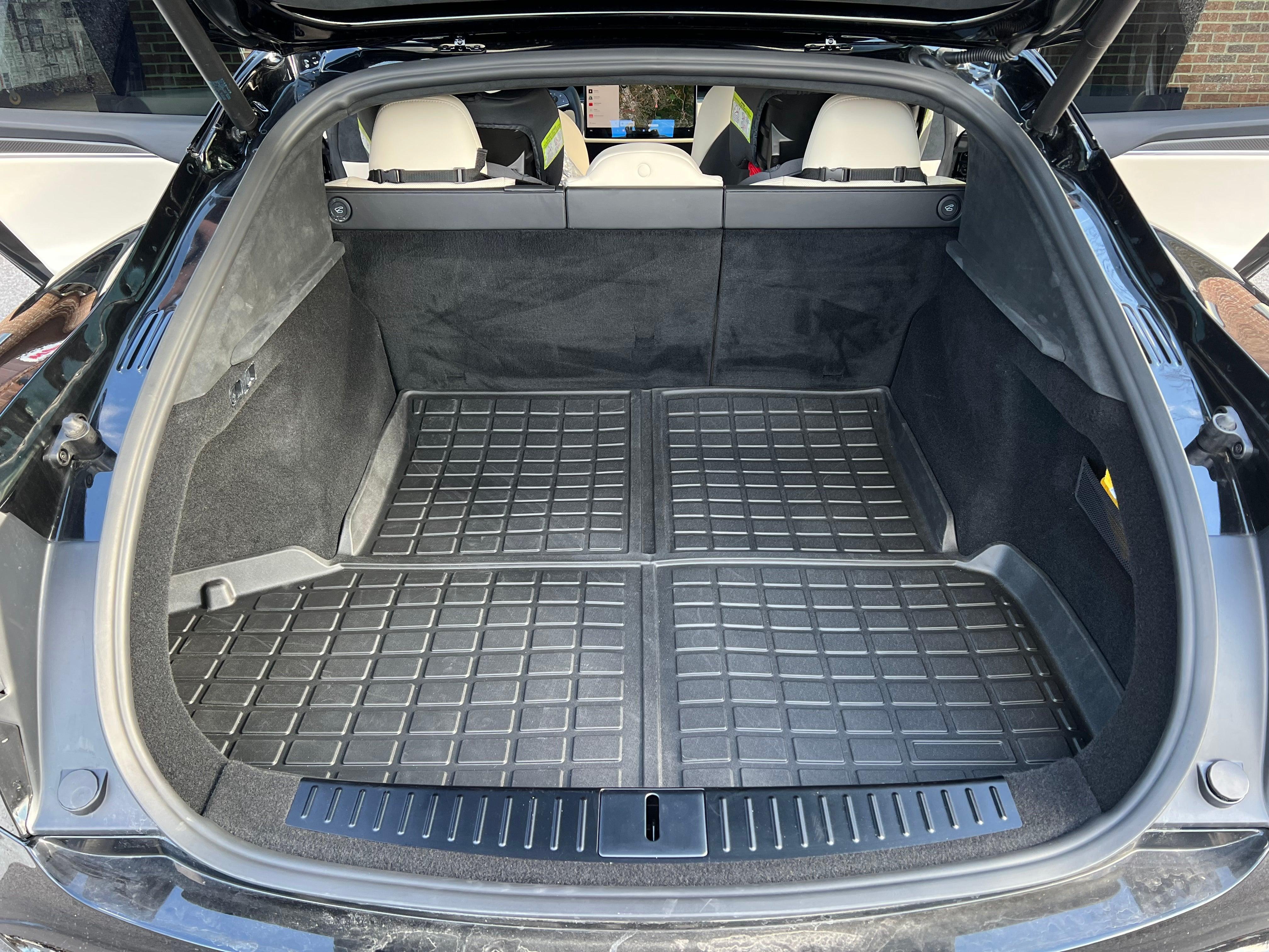 2021-2023 Tesla Model S Floor Mats & Rear Trunk Mat Set - WooEV