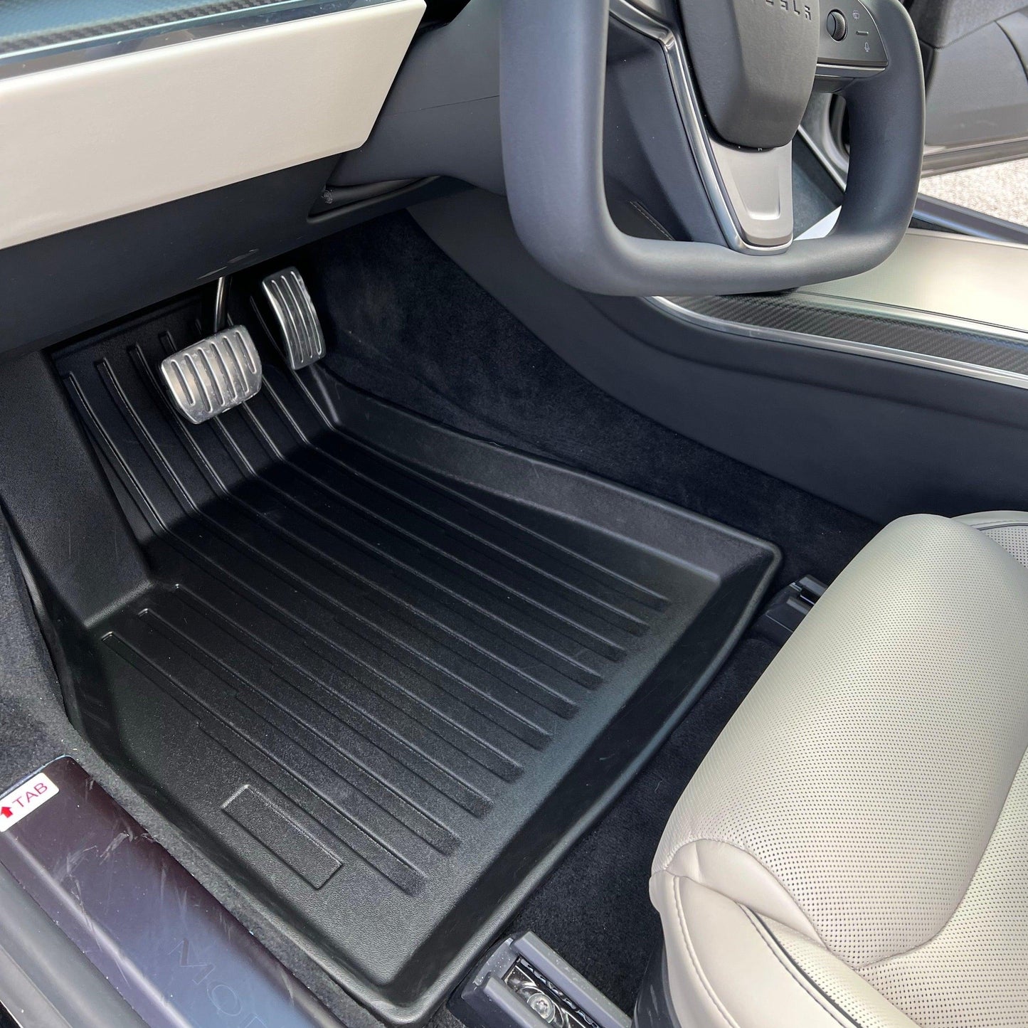 2021-2023 Tesla Model S Floor Mats Full Set (Plaid and Long Range) - WooEV