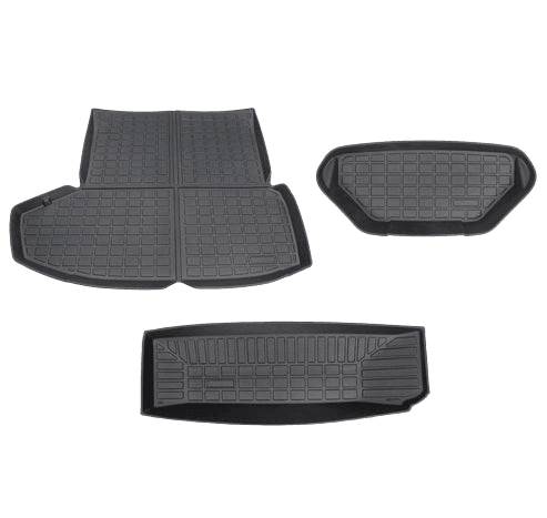 2021-2023 Tesla Model S Rear Trunk & Trunk Well & Front Trunk Mats Set - WooEV