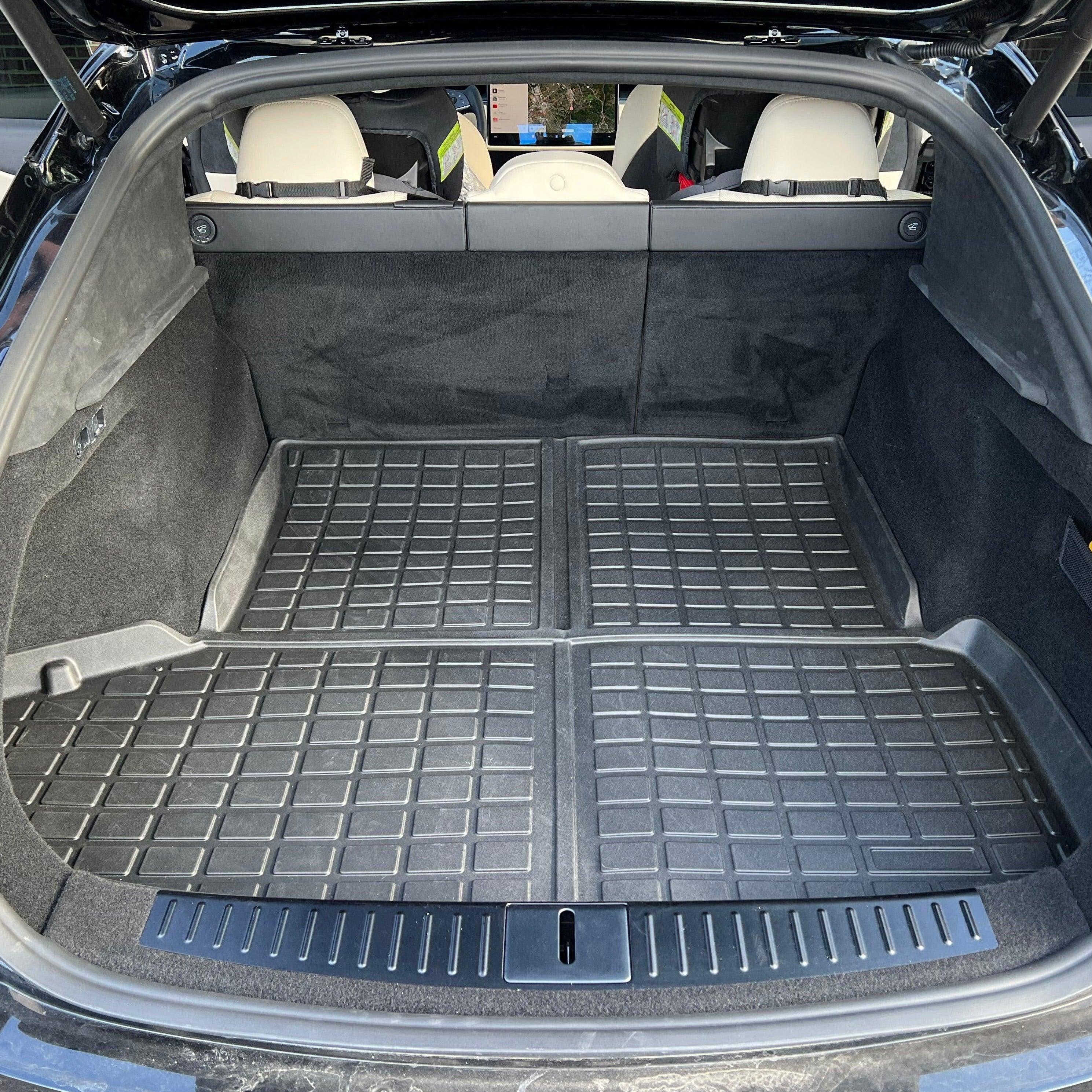 2021-2023 Tesla Model S Rear Trunk & Trunk Well & Front Trunk Mats Set - WooEV