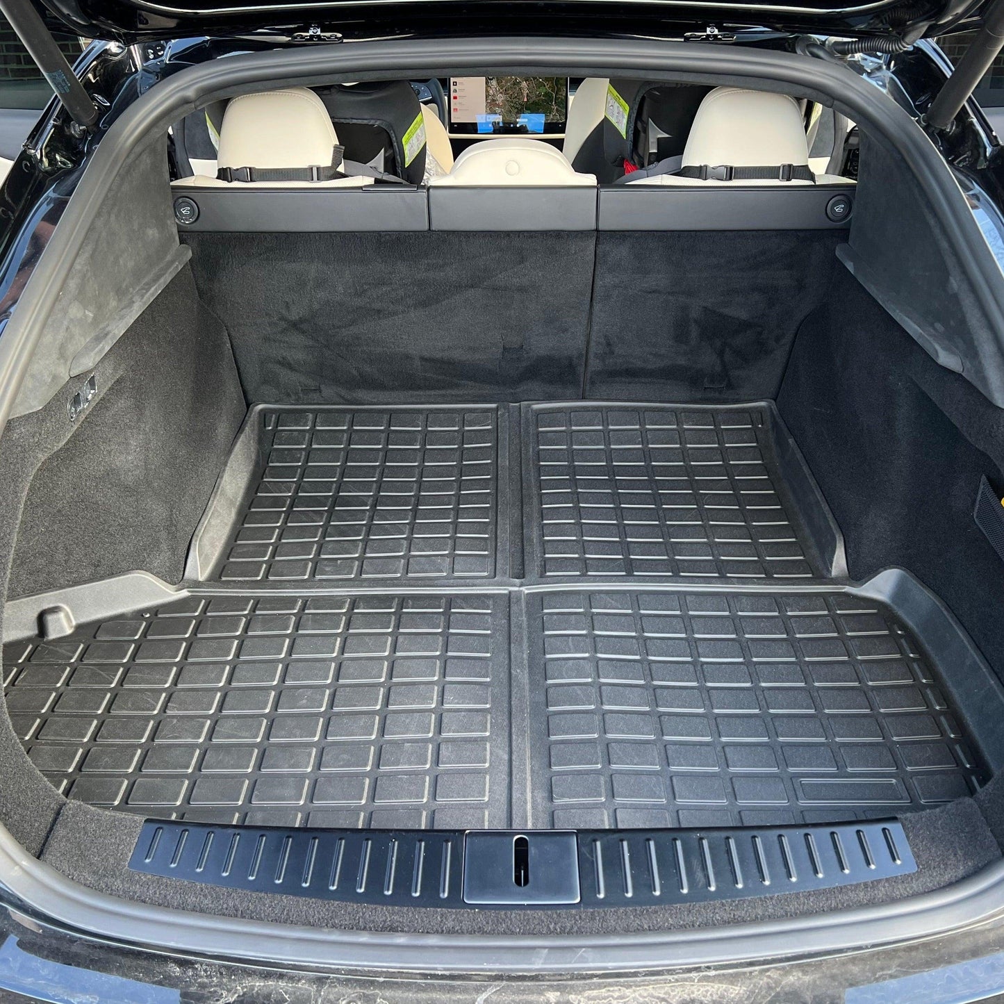 2021-2023 Tesla Model S Rear Trunk & Trunk Well & Front Trunk Mats Set - WooEV