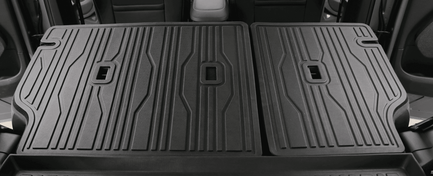 Ford Mustang Mach-E Rear Trunk Mat Cargo Liner & Rear Seats Back Cover Mats Set - WooEV