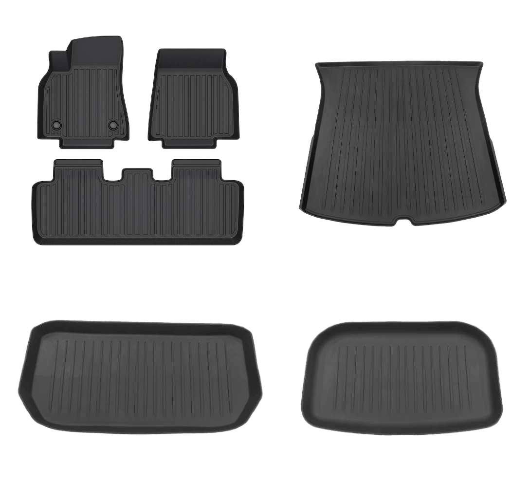 2020-2025 Tesla Model Y Floor Mats Full Set (5 Seater)