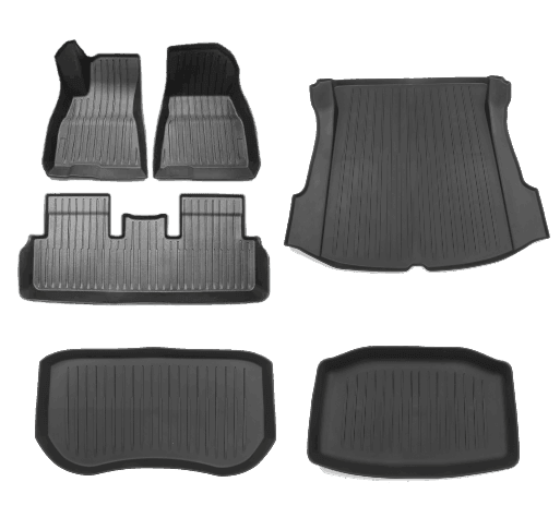 2021-2023 Tesla Model 3 Floor Mats Full Set - High Performance - WooEV