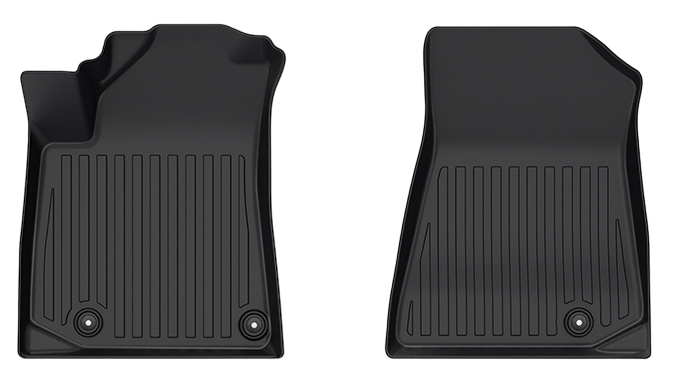 ToughPRO All-Weather Floor Mats For Kia Niro EV – Custom Fit 2019-2022 – Heavy Duty Black Rubber, Made In USA