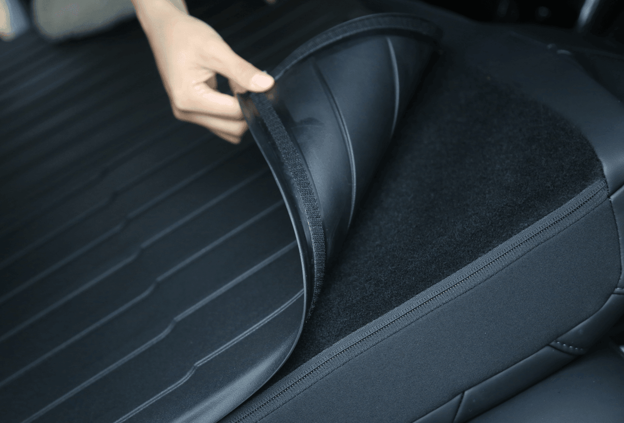 2021-2023 Tesla Model 3 Second Row Seats Back Cover Mats - High Performance - WooEV
