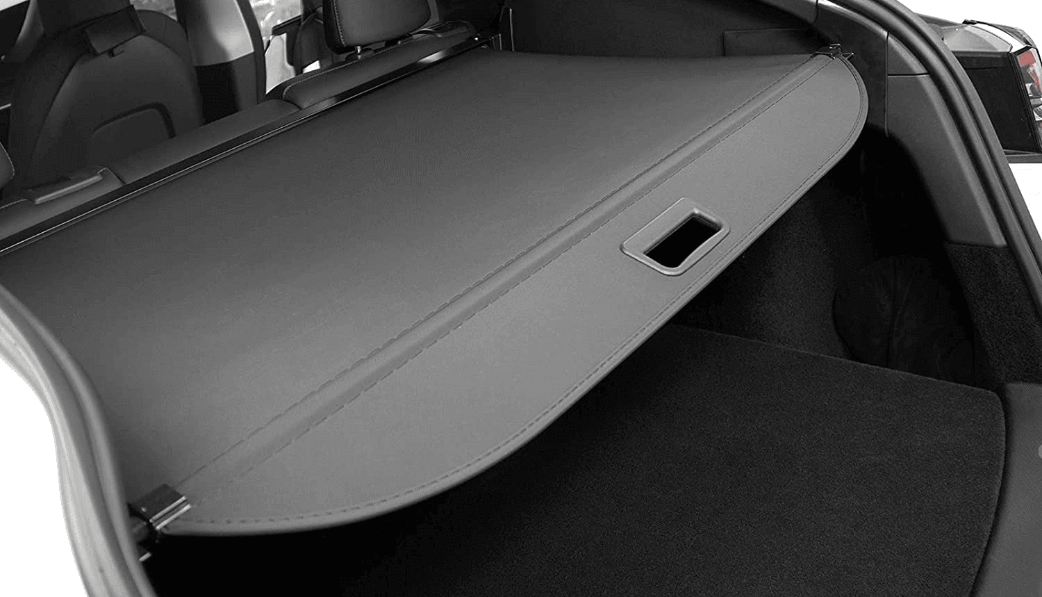 Tesla Model Y Rear Trunk Privacy Cargo Cover (Retractable) - WooEV